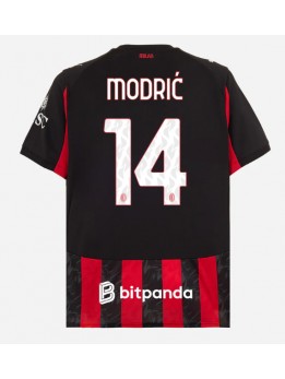 AC Milan Luka Modric #14 Replika Hemmakläder 2025-26 Kortärmad